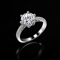 Luxury Emerald Cut Engagement Ring