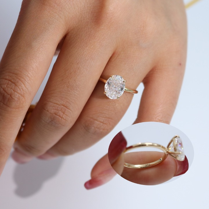 Oval Solitaire Ring