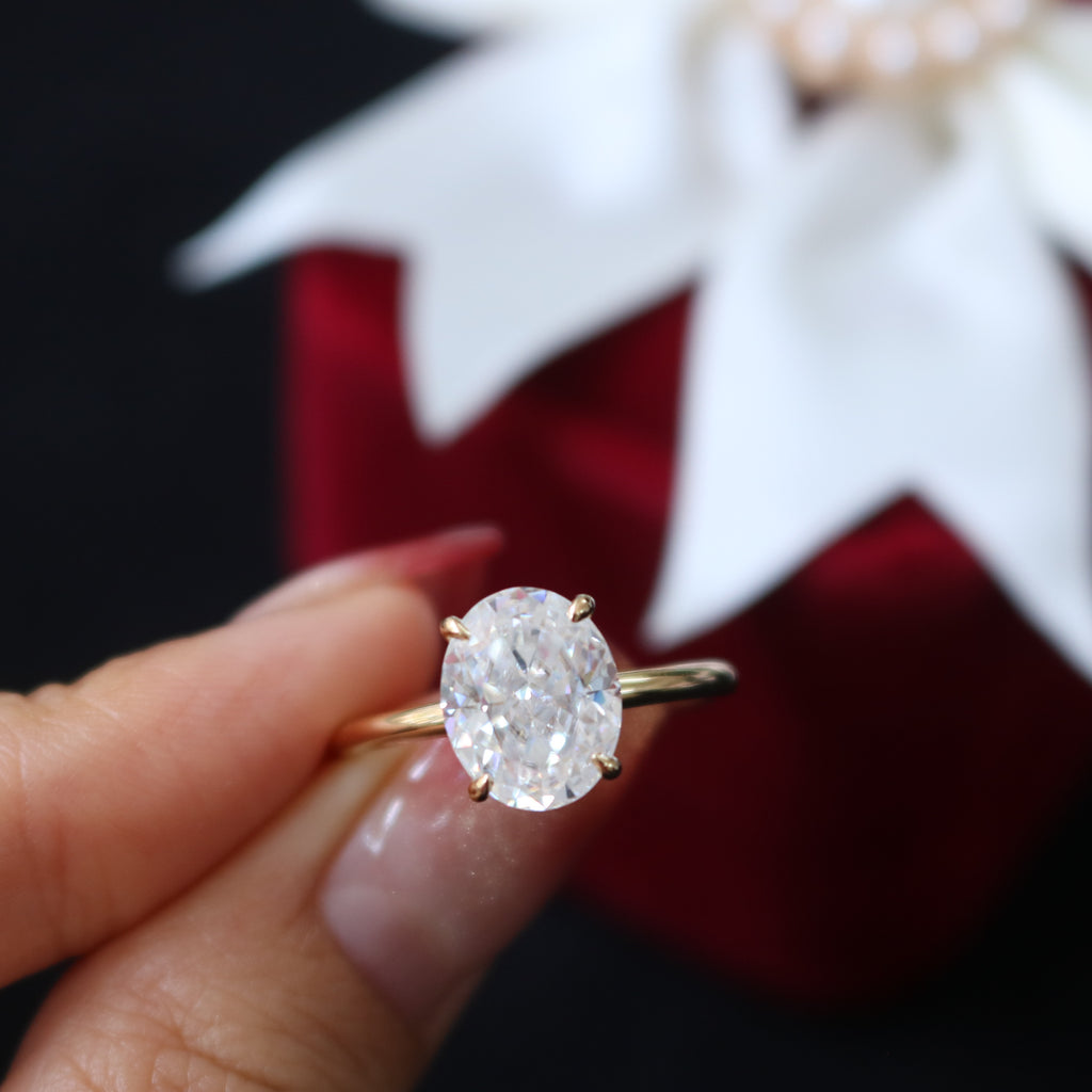 Oval Solitaire Ring