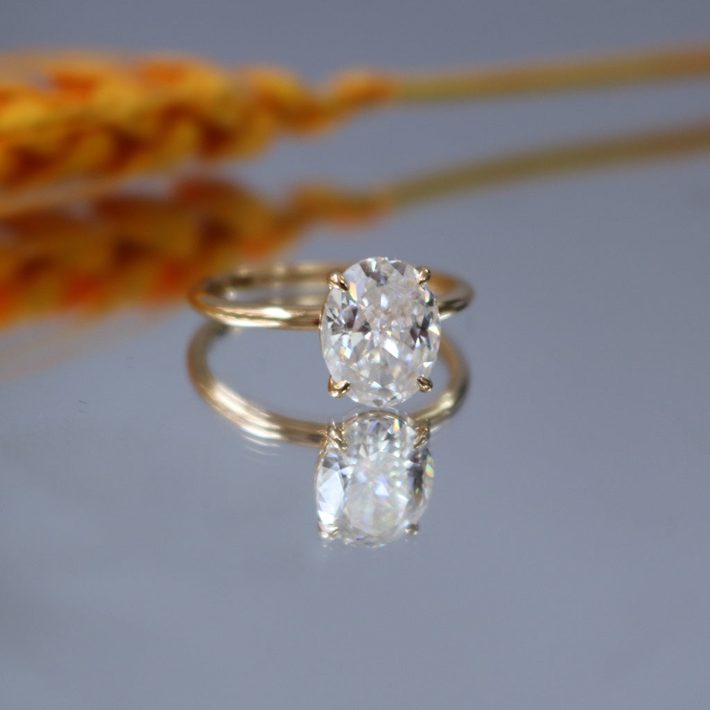 Oval Solitaire Ring
