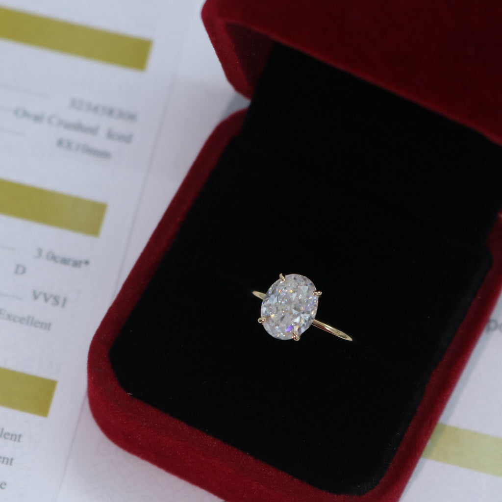 Oval Solitaire Ring
