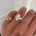 Marquise Cut Flat Band Solitaire