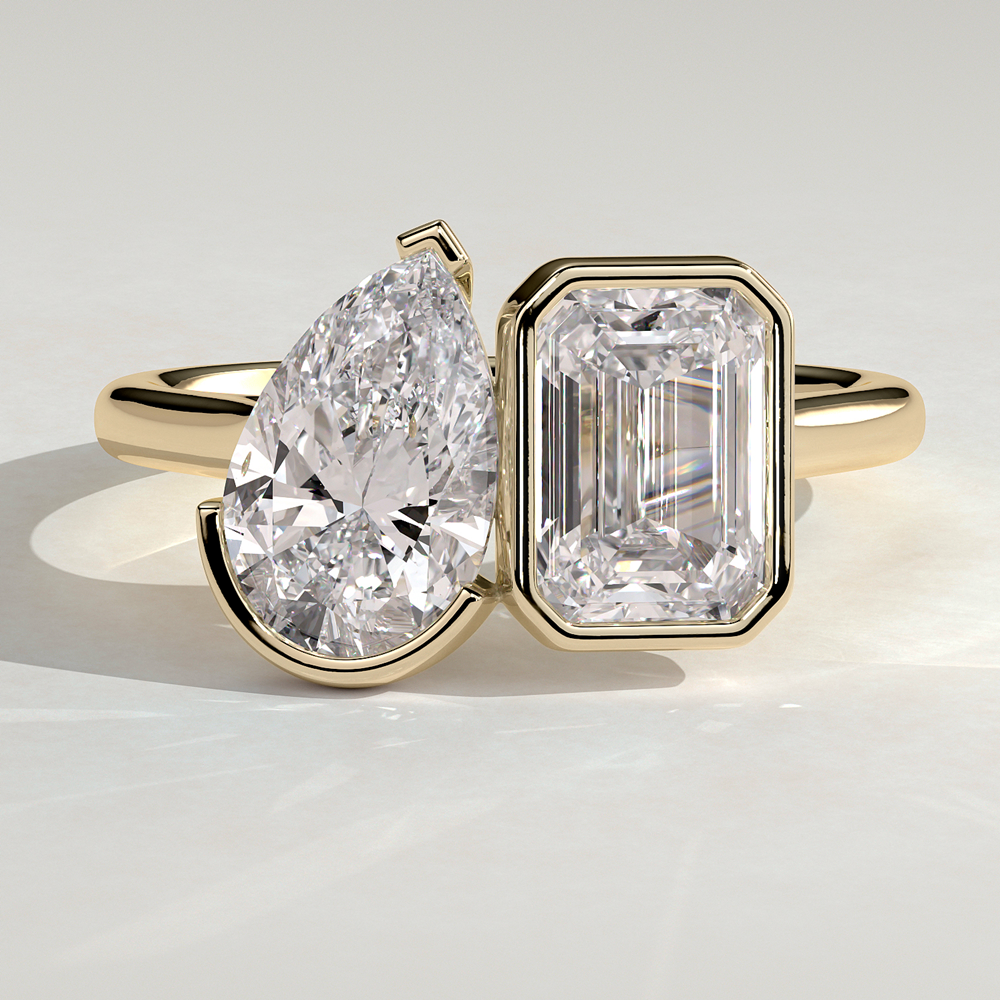 Bezel Toi Et Moi Ring