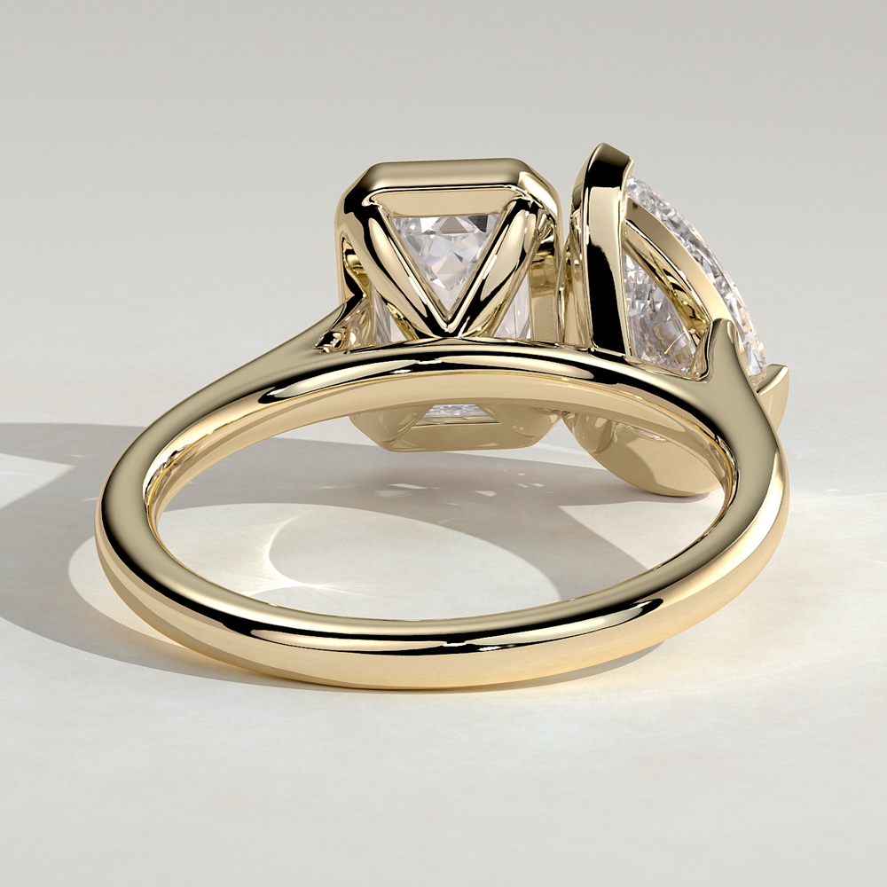 Bezel Toi Et Moi Ring