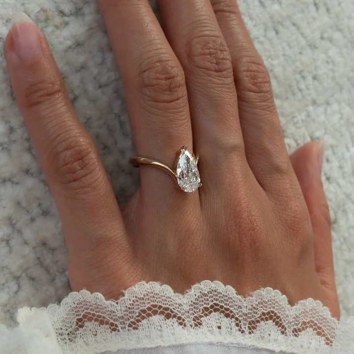 Pear Cut Bypass Solitaire