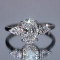 Oval Three-Stone Ring