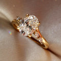 Oval Accent Ring