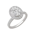 Luxury Pear Halo Engagement Ring