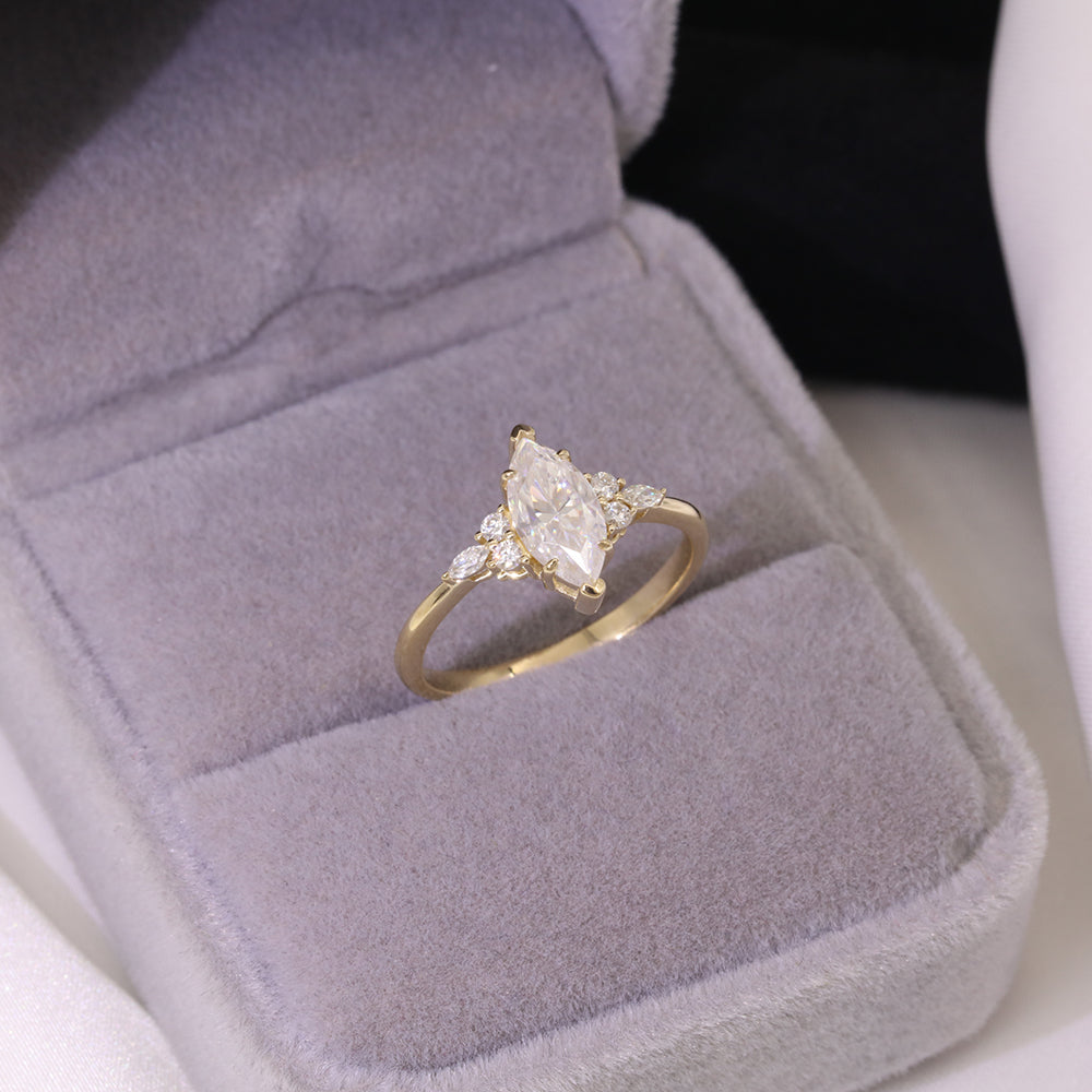 Luxury Marquise Cut Engagement Ring