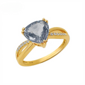 Luxury Spinel Diamond Engagement Ring