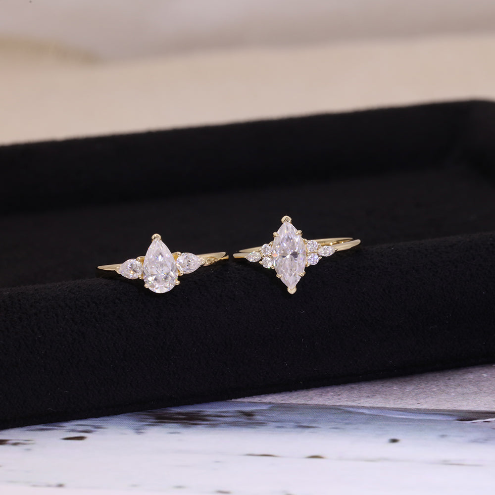 Luxury Marquise Cut Engagement Ring