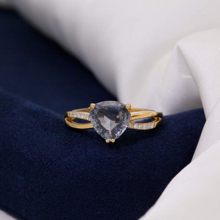 Luxury Spinel Diamond Engagement Ring