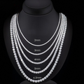 Exquisite Lab Diamond Tennis Necklace