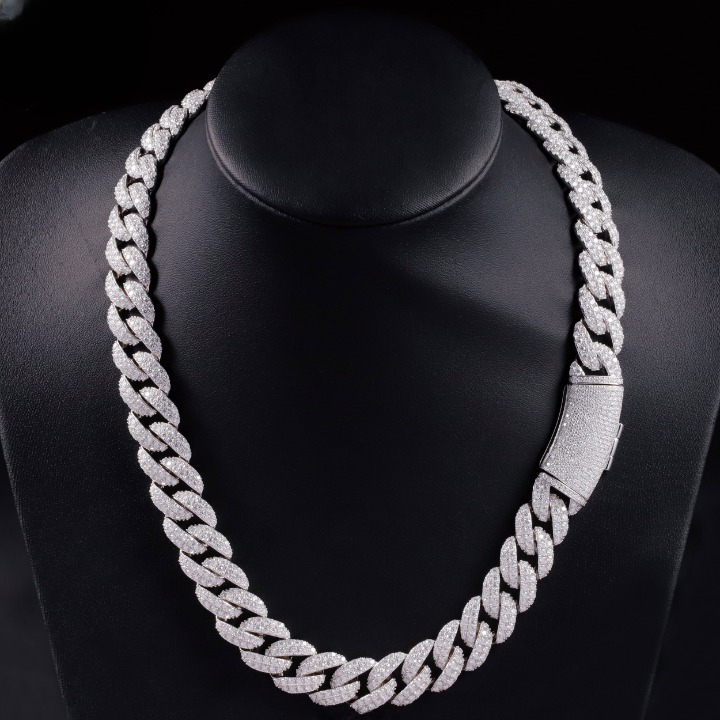 18K Gold-Plated VVS Cuban Set