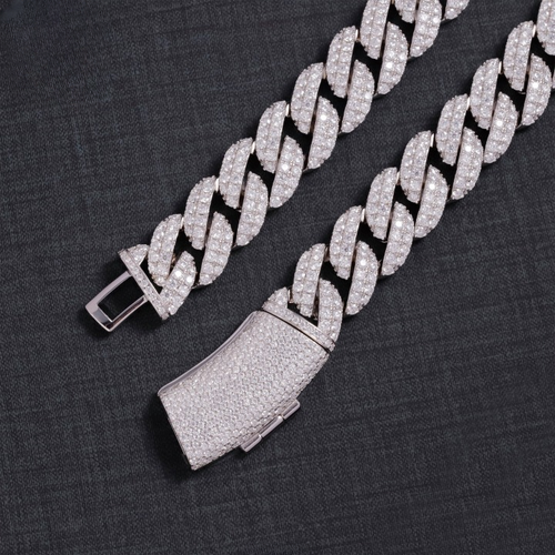 18K Gold-Plated VVS Cuban Set