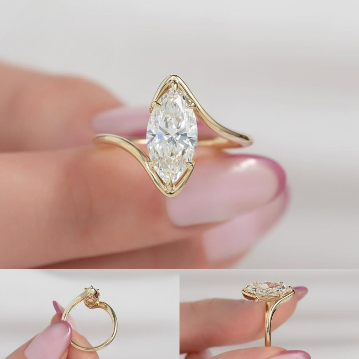 Exquisite Oval Cut Lab-Grown Diamond Engagement Ring