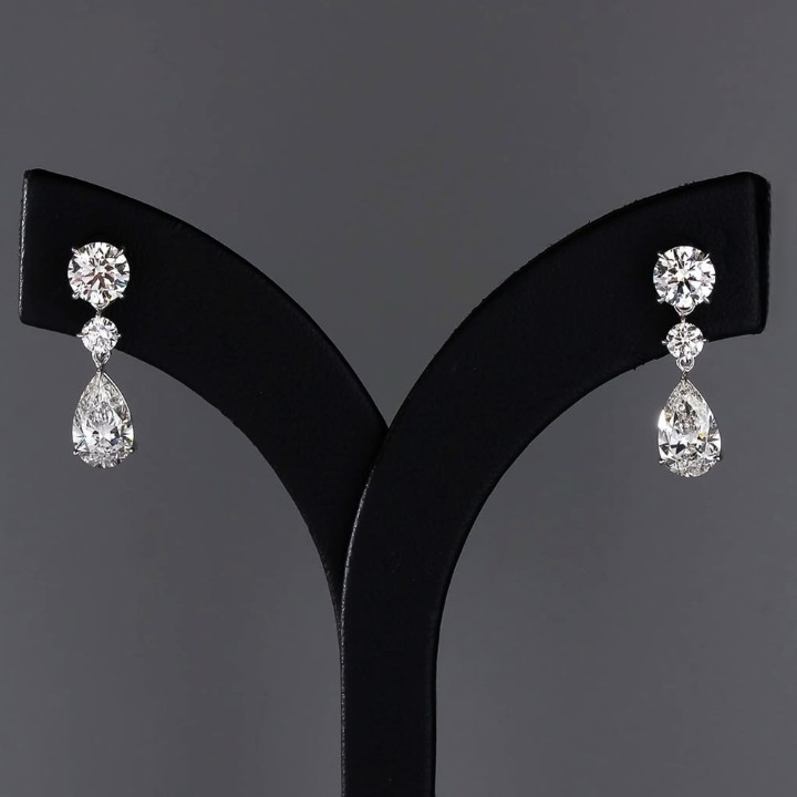 Exquisite IGI Certified Lab-Grown Diamond Stud Earrings in Solid 14K Gold